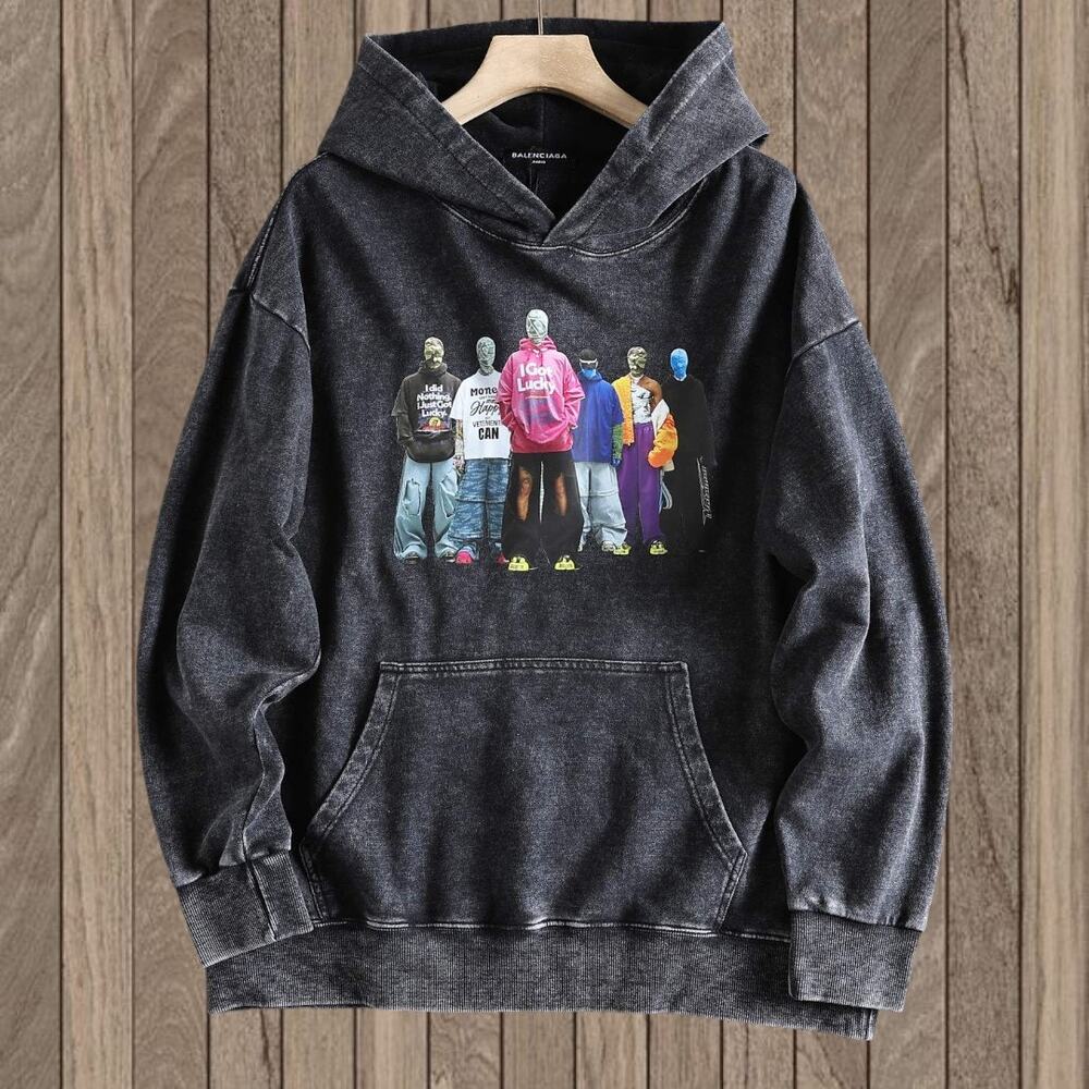Balenciaga Men's Hooded Sweatshirt